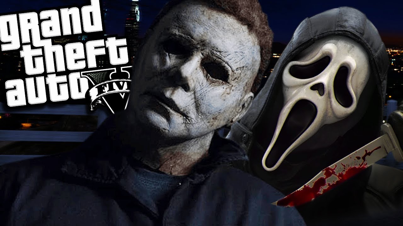 Майкл Майерс против Ghostface MOD (геймплей модов GTA 5 для ПК)