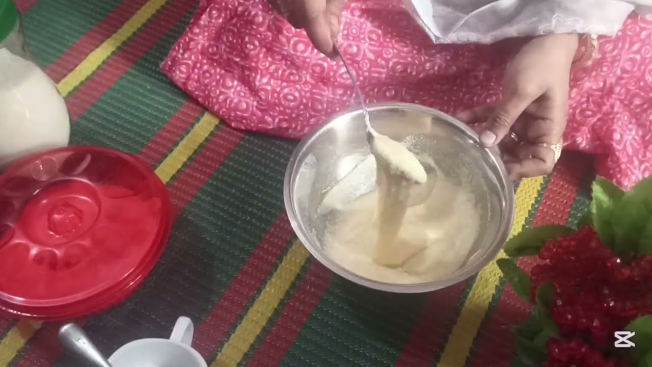 একটি ডিম দিয়ে ঝটপট সুজির পিঠা ।🍓 