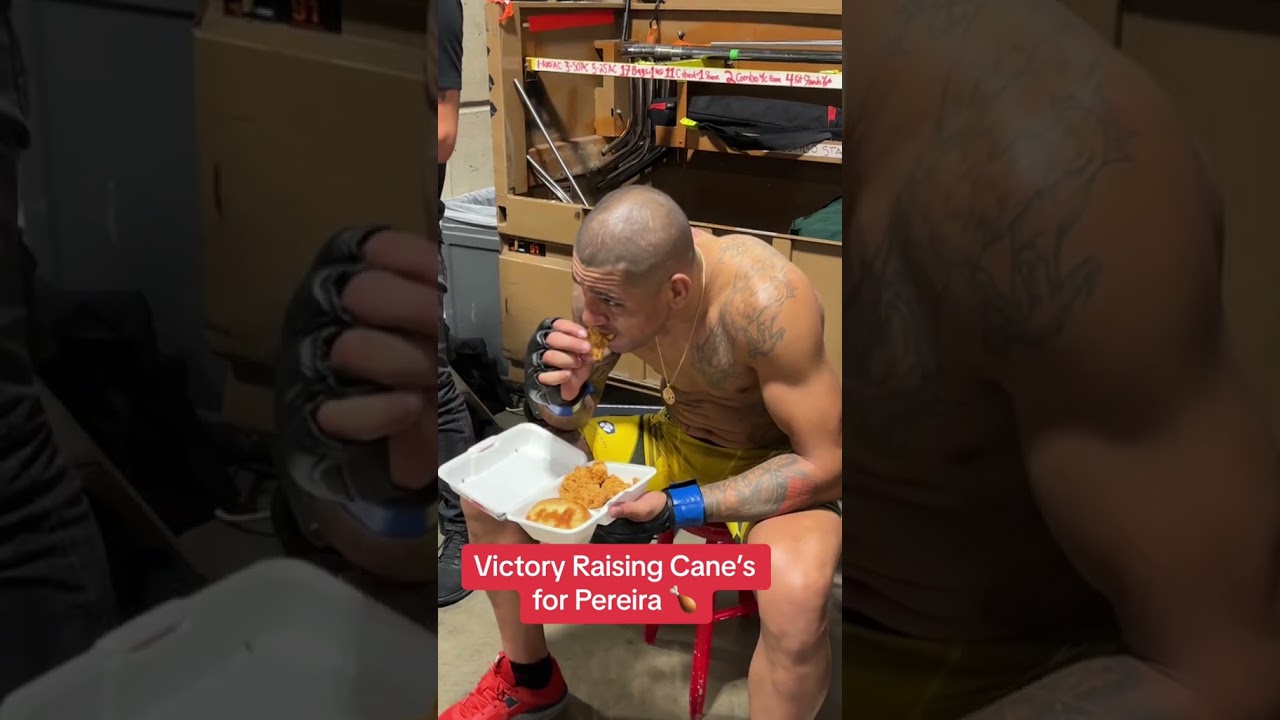 A little post-fight meal 😂 🍗 #shorts