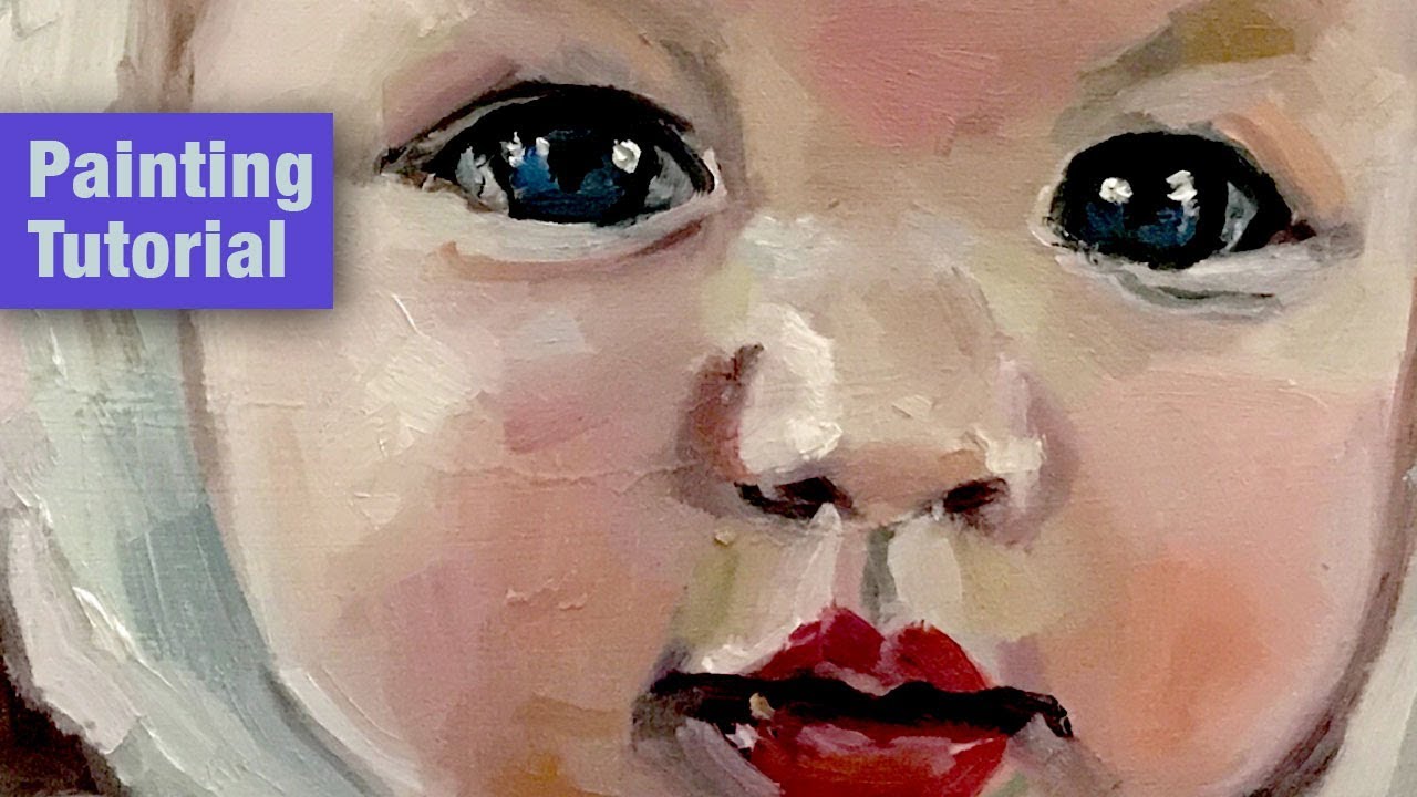 Painting Babies, ADHD and Impressionism - Portrait Painting Tutorial Time Lapse