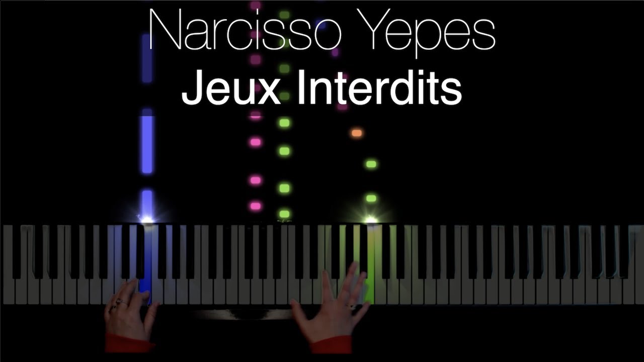 Jeux Interdits (Romance) - Narciso Yepes - Piano tutorial