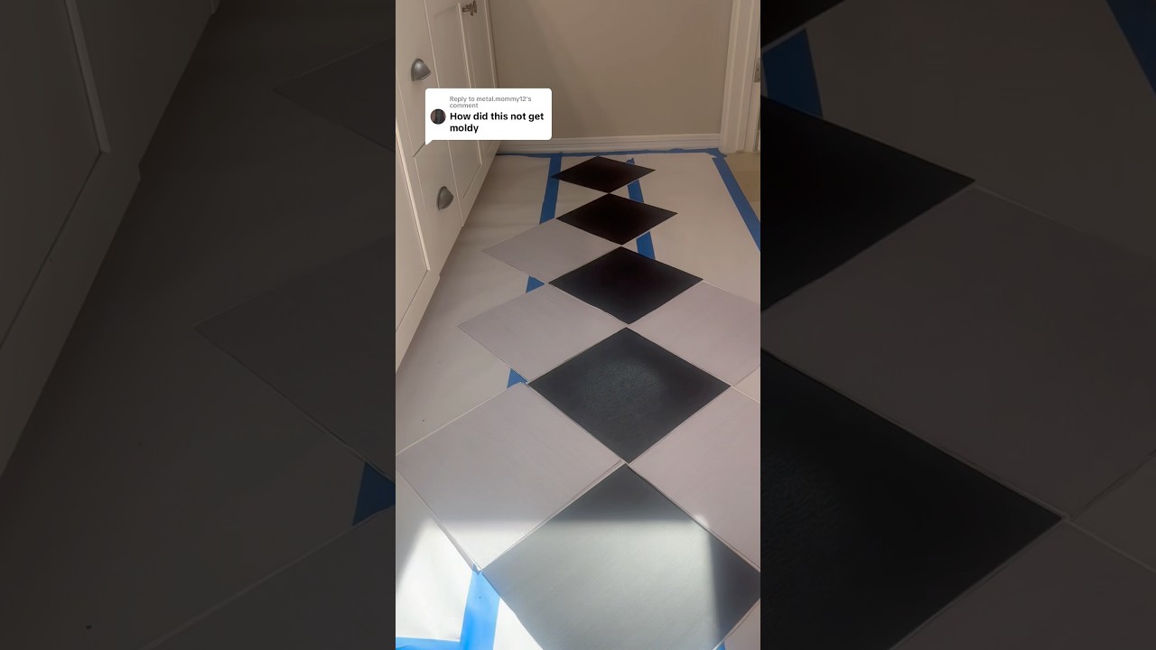 How to make peel and stick floor tiles renter friendly!