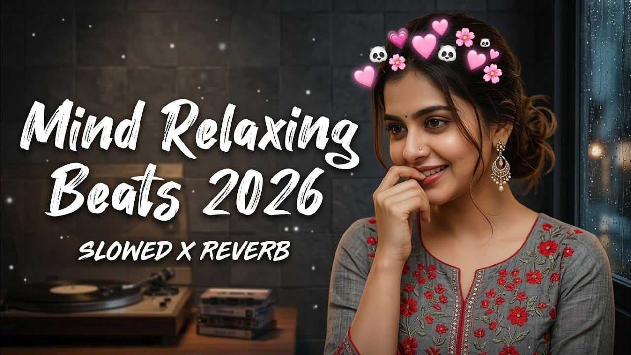 Mind Relaxing Beats 2026 💖 | Slowed + Reverb Lofi Mix for Study, Sleep & Deep Peaceful Vibes