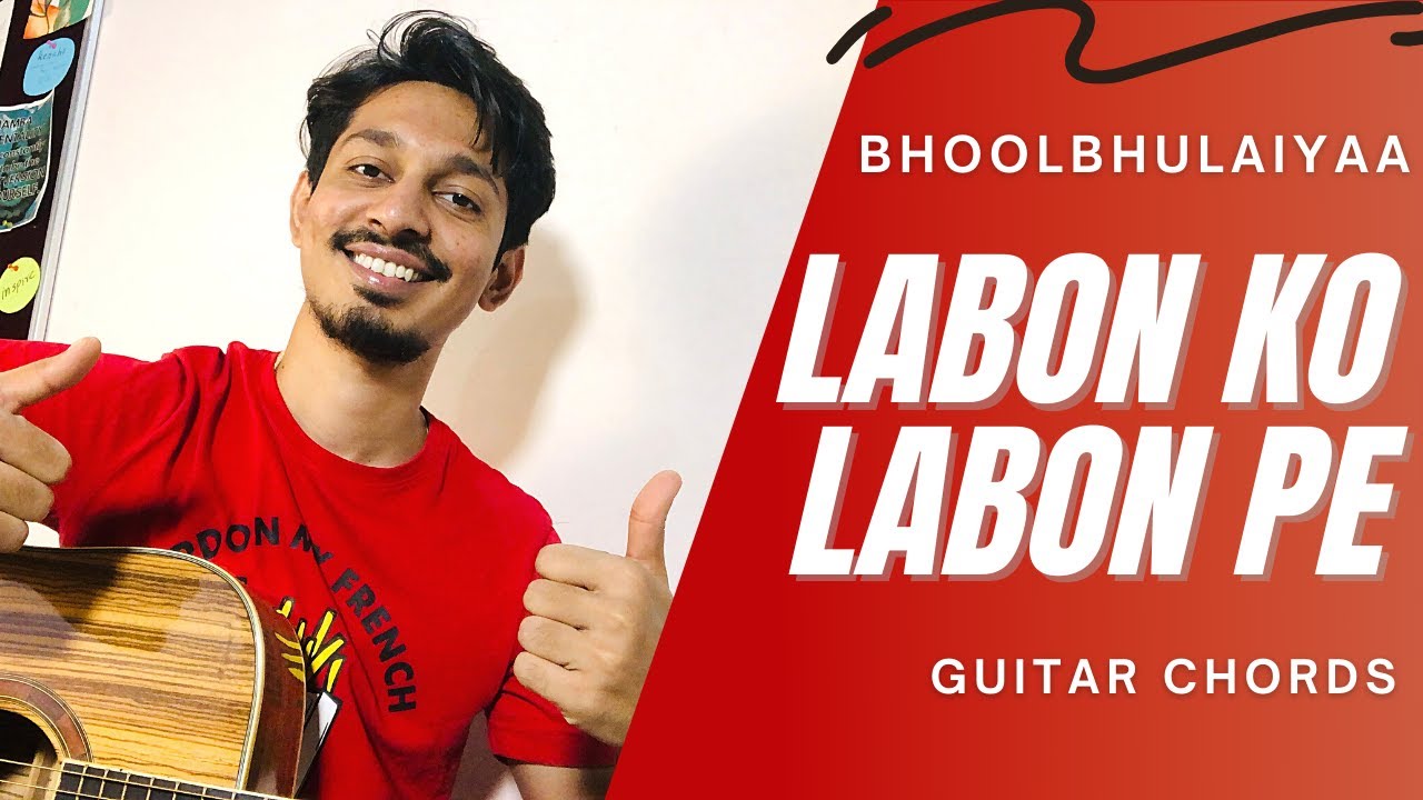Labon Ko Labon Pe | Bhool Bhulaiya | KK | Guitar Chords Tutorial | Easy Notes