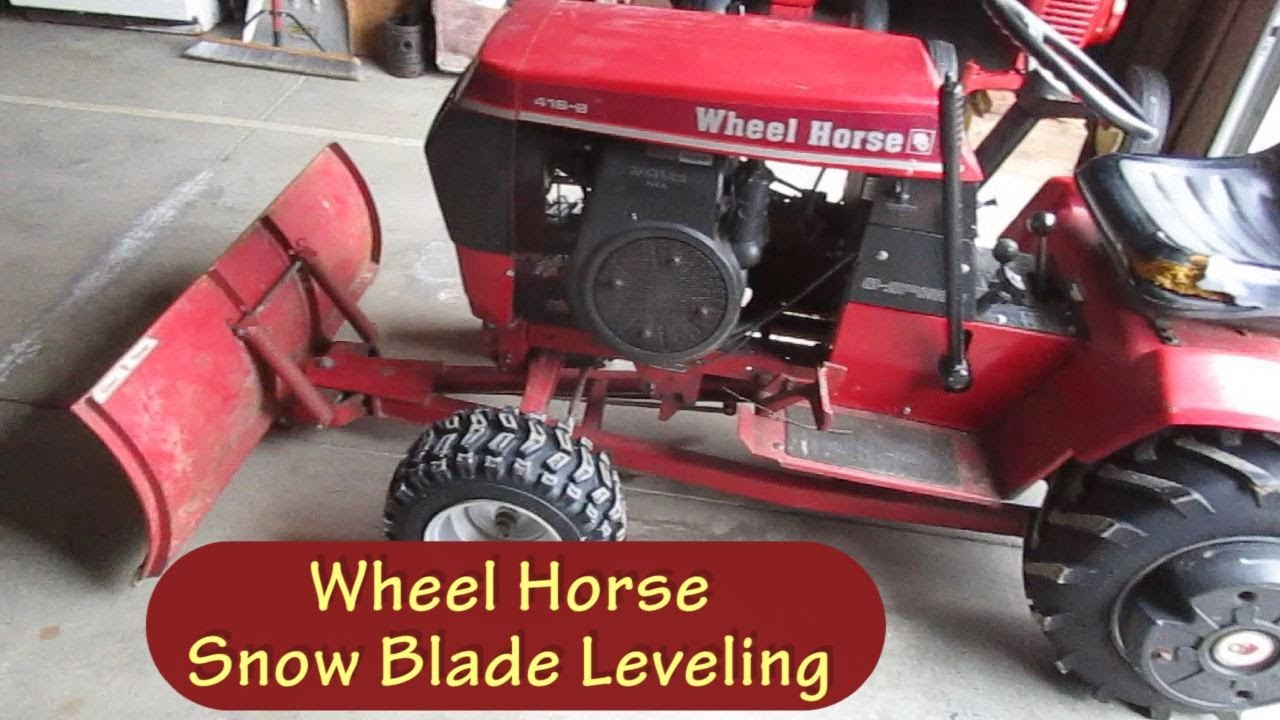 Wheel Horse 416-8 Snow Blade Leveling