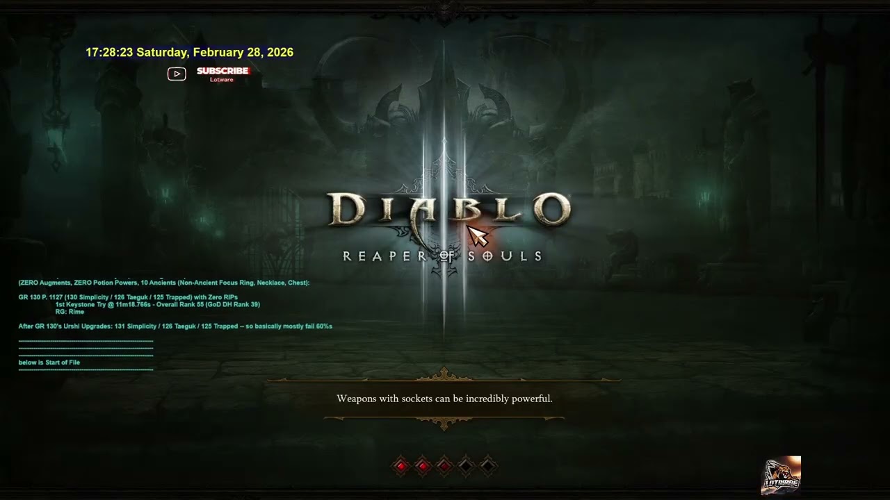 D3 28Feb2026 EU- Season 37 - Early Evening Nephalem Rifts