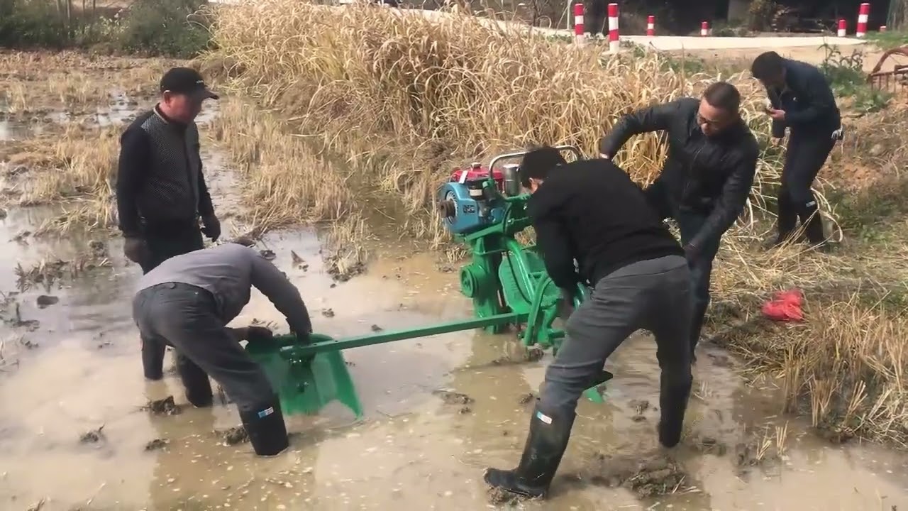 The latest operation simple diesel single wheel tillage / micro water wheel tillage