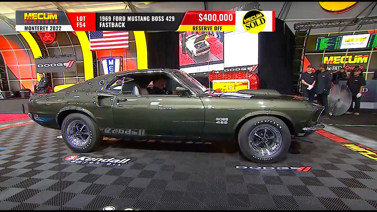 SOLD for $400,000 // 1969 Ford Mustang Boss 429 Fastback // Mecum Monterey 2022