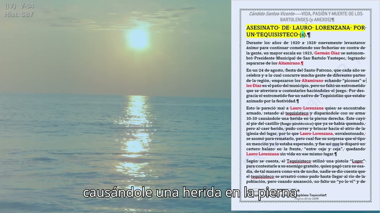 (IV-04) Historia de San Bartolo Yautepec