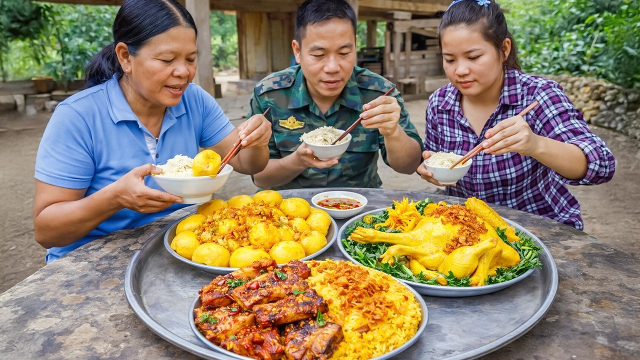 Enjoying Life Through Harvesting and Cooking- Turmeric Root Harvest - Cooking with My Mother-in-Law