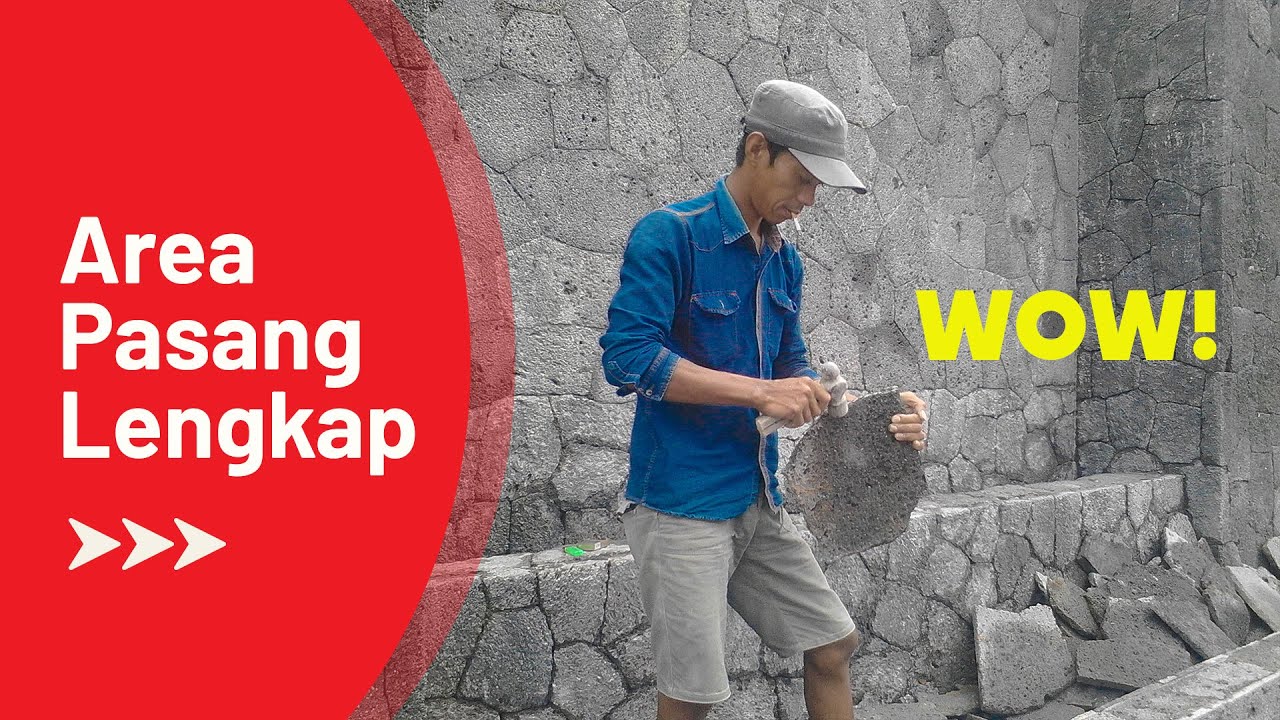 Proyek Batu Alam Depok ! Pasang Didinding, Pagar, Lantai, Carport dan Kolam | BATUALAMJAKARTA@2020