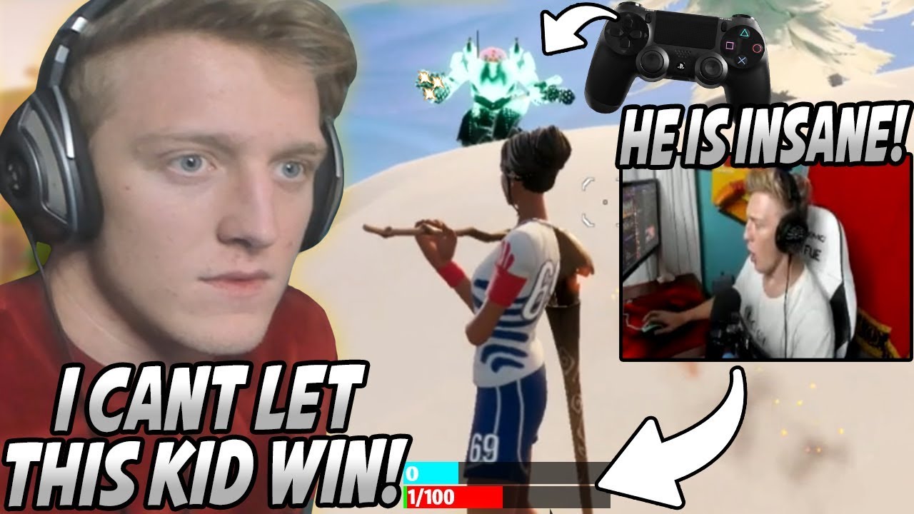 Tfue Was ABOUT To Let This Random WIN The Game... But Then Found Out It Was A CONTROLLER Player!