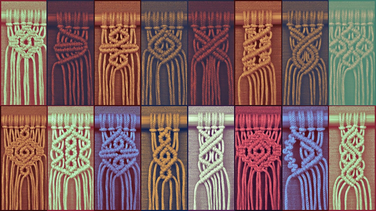 16 Pattern elements for your Macrame Projects /Macrame for beginners/ PART 17