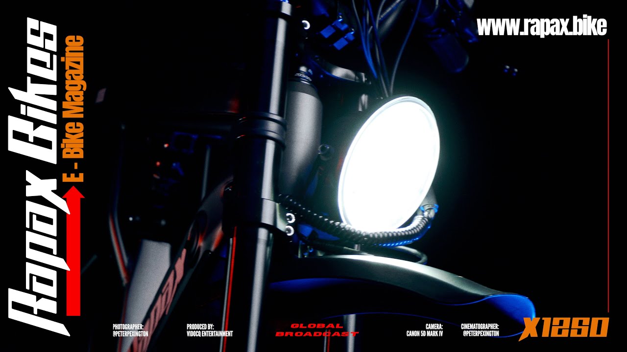 E-Bike. The X1250 by Rapax Bikes.