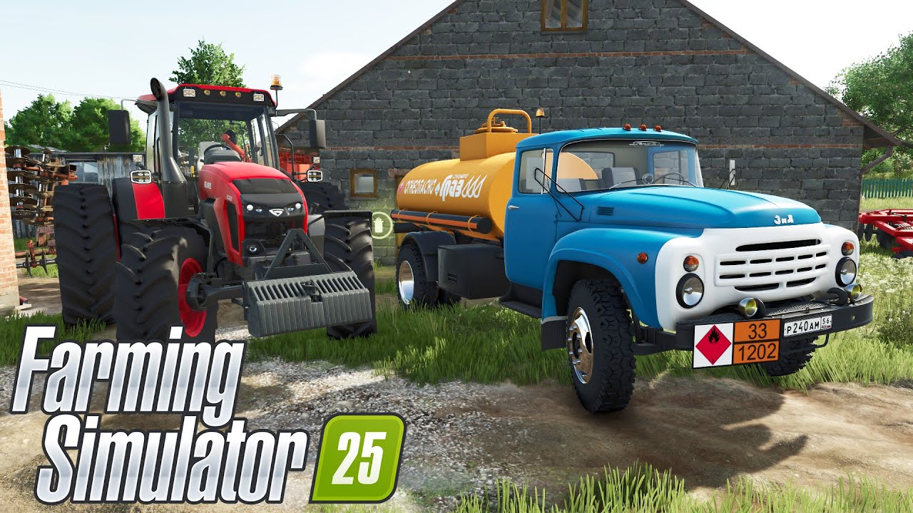 КУПИЛ БЕНЗОВОЗ, ЗАКУПИЛ ТОПЛИВА ДЛЯ ТРАКТОРА И СРАЗУ В РАБОТУ! FARMING SIMULATOR-25