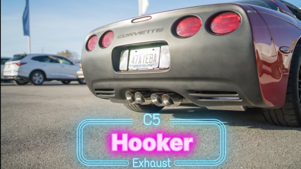 C5 Z06 Exhaust to Hooker Mufflers Sound Comparison