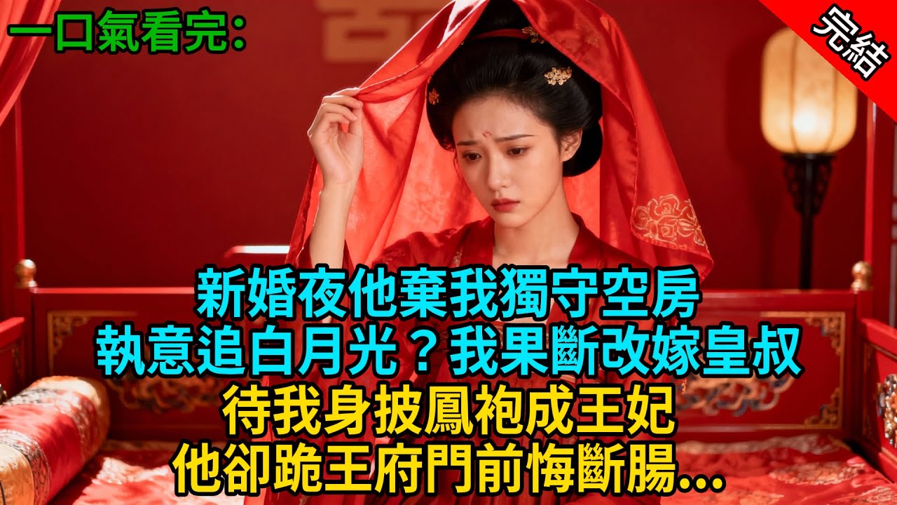 【完結爽文】新婚夜他棄我獨守空房，執意追白月光？我果斷改嫁皇叔；待我身披鳳袍成王妃，他卻跪王府門前悔斷腸...#小説 #古風 #古言 #爽文 #故事 #有聲書 #綠茶 #故事頻道 #大女主