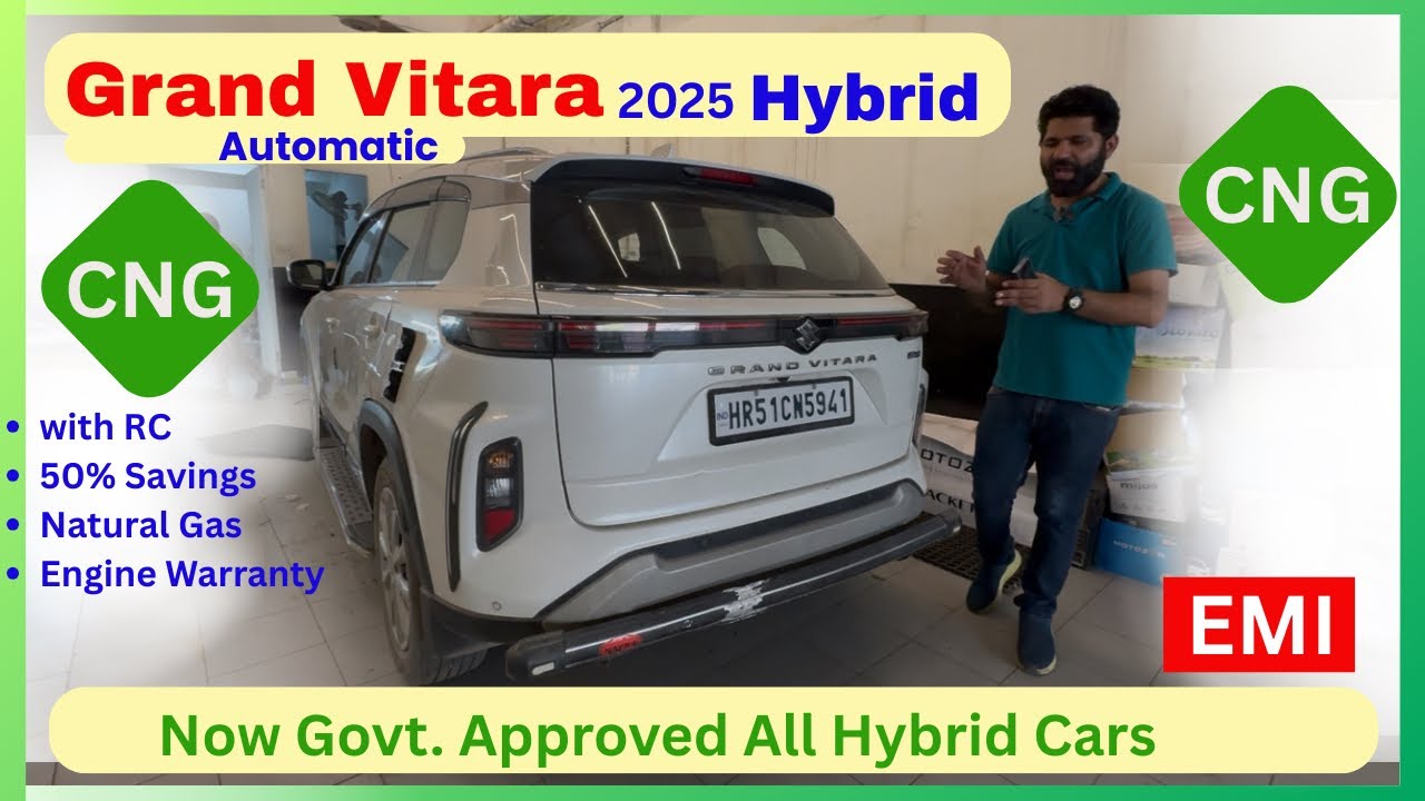 Grand Vitara Hybrid Automatic 2025 CNG Kit Installed with RC #cng_doctor #grand_vitara #vitarahybrid