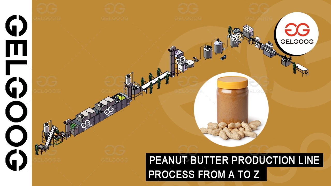 Fully Automatic Peanut Butter Production Line Manufacturing Process