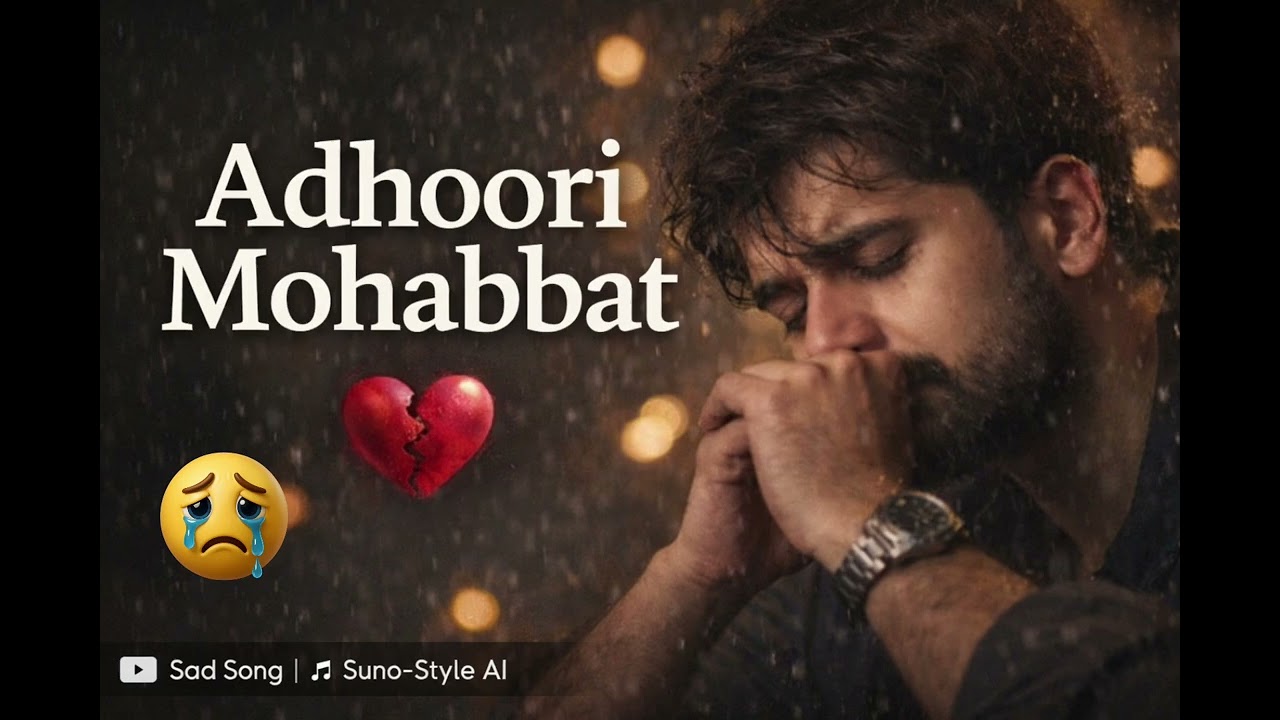 Adhoori Mohabbat 💔 | Heart Touching Sad Song | Suno AI
