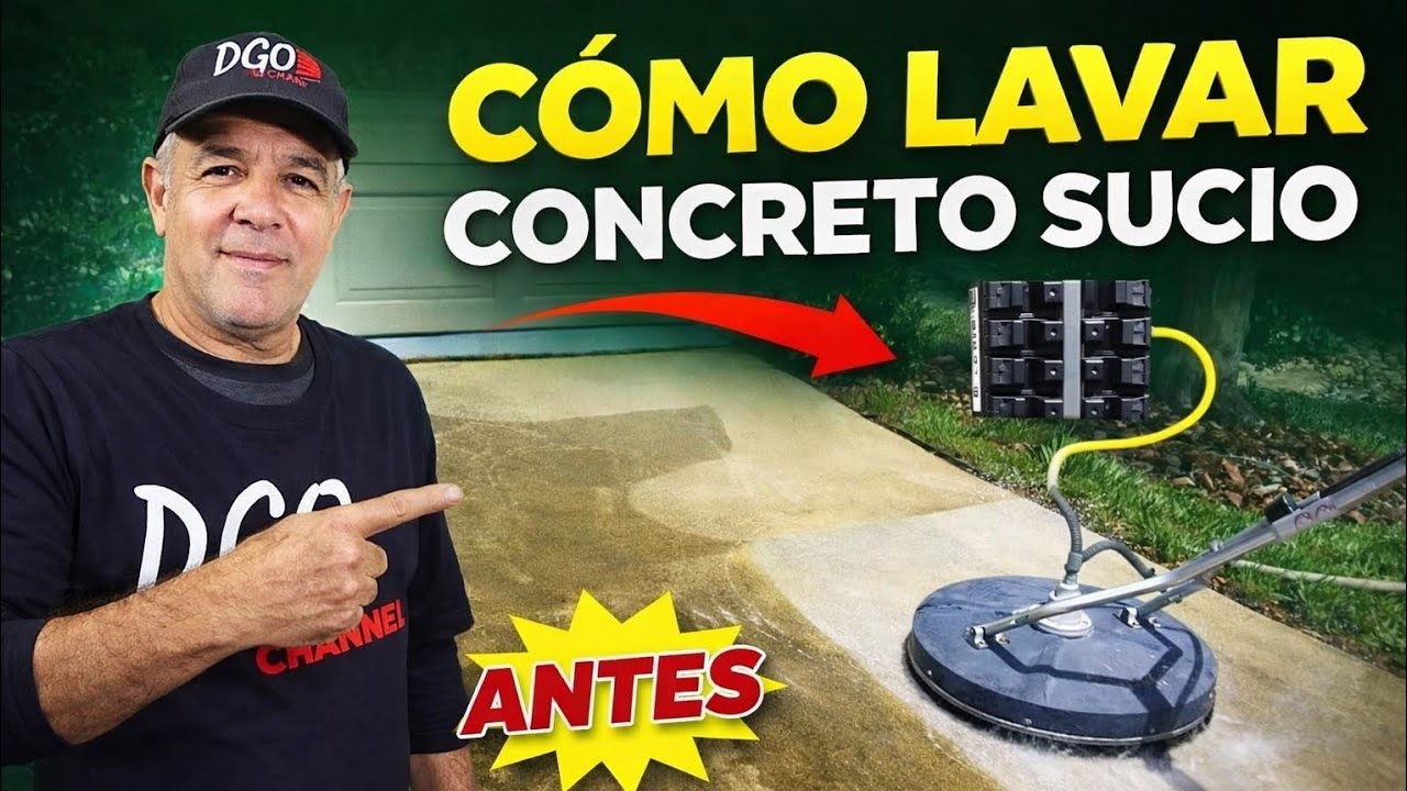 Como lavar  concreto sucio
