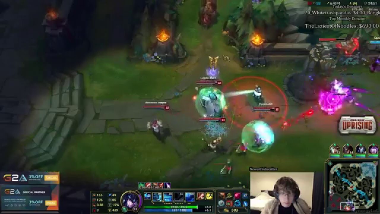 Meteos channeling his inner Xmithie Sejuani Ult - League of Legends
