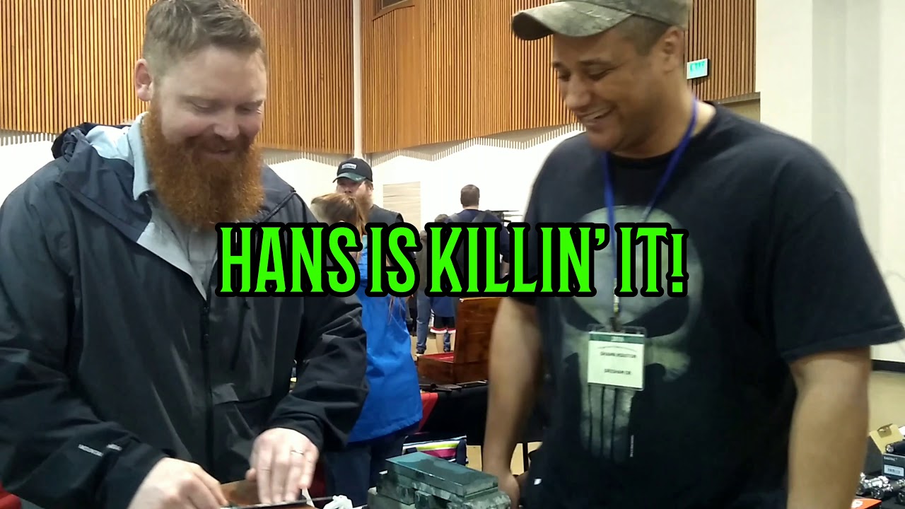 "HOW TO FREEHAND SHARPEN"  Knife Show Demonstration