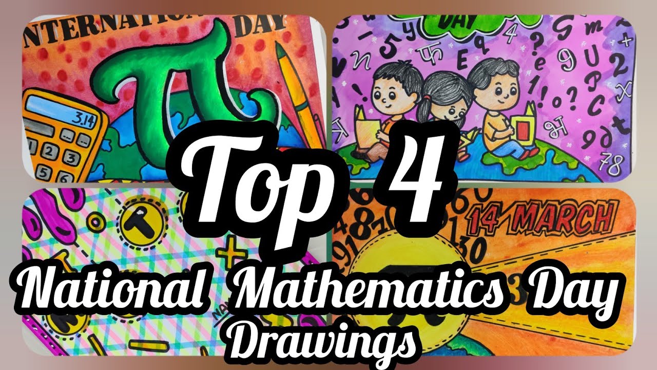 National Mathematics Day Drawing / How to Draw National Mathematics Day Poster Easy Step By Step
