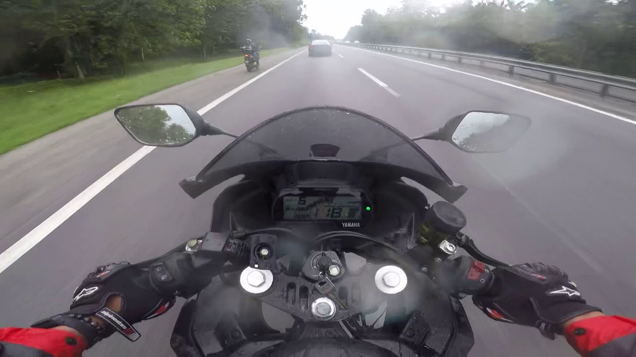 YAMAHA R15 kejar SYM185. #RideSantai