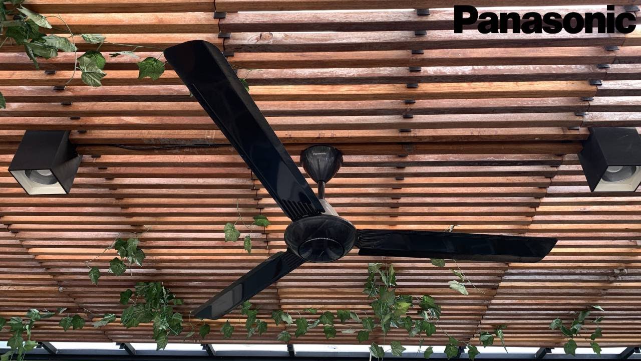 60&rdquo; Panasonic Industrial Ceiling Fan | Black Edition