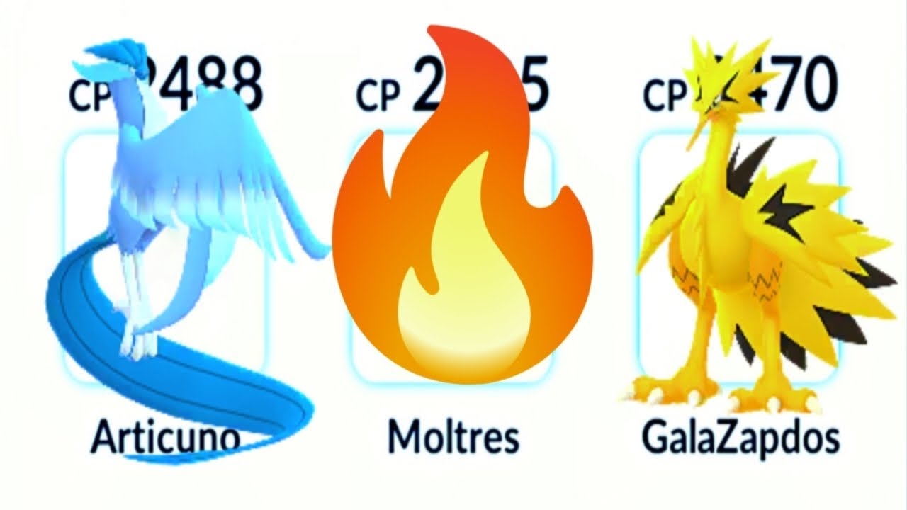 Triple Galarian Legendary Birds Team in Pokemon GO | Using Galarian ( Zapdos, Articuno, Moltres ) in