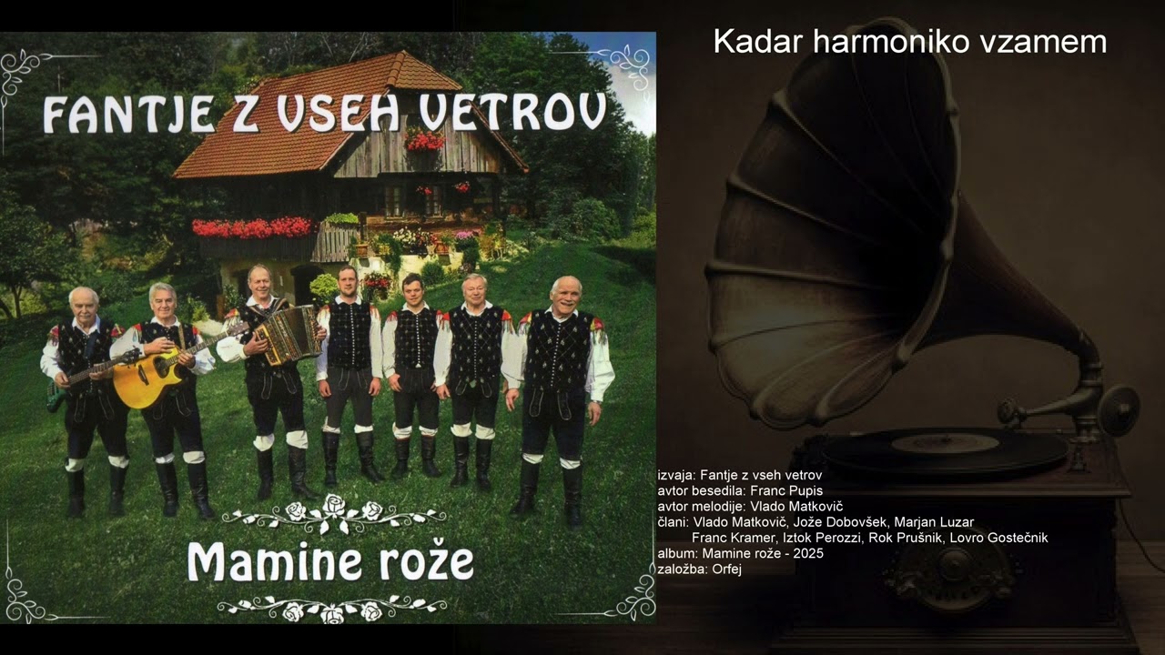 Kadar harmoniko vzamem - Fantje z vseh vetrov