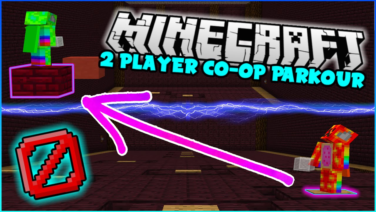 Minecraft | CONTROL YOUR PARTNER'S JUMPS! - Interactive Parkour Two Player Challenge