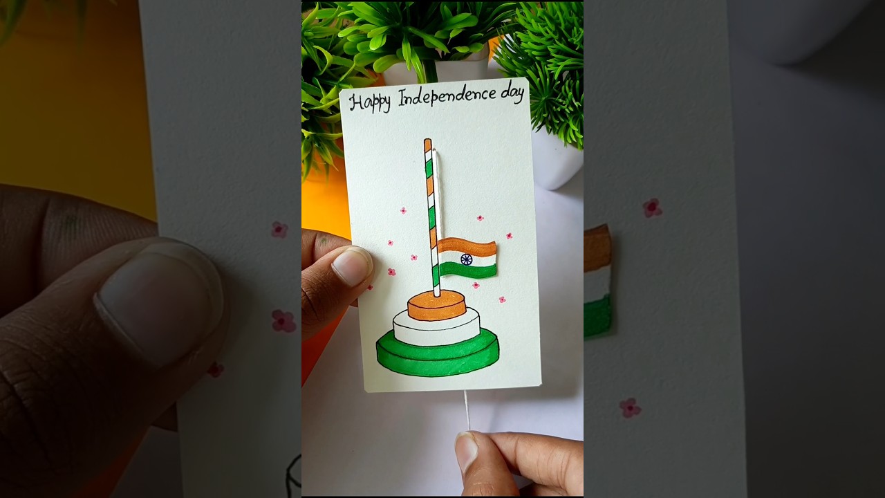Independance Day Card 🇮🇳 #cards #independenceday #diy