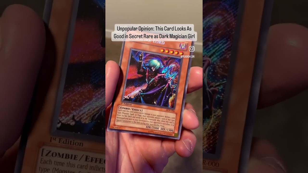 Secret rare Vamipre Lord Yugioh card #vampirelord #yugiohcards #yugiohcommunity #darkmagiciangirl