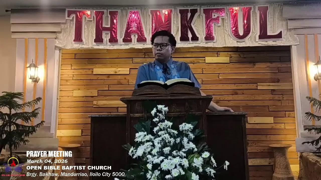 Open Bible Baptist Church - PRAYER MEETING