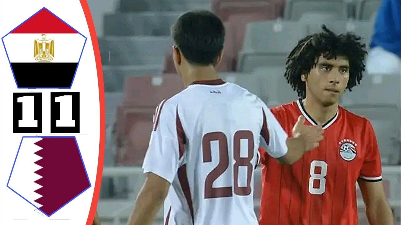 ملخص مباراة مصر وقطر | أهداف مصر وقطر اليوم | بطولة قطر الدولية الأولمبية