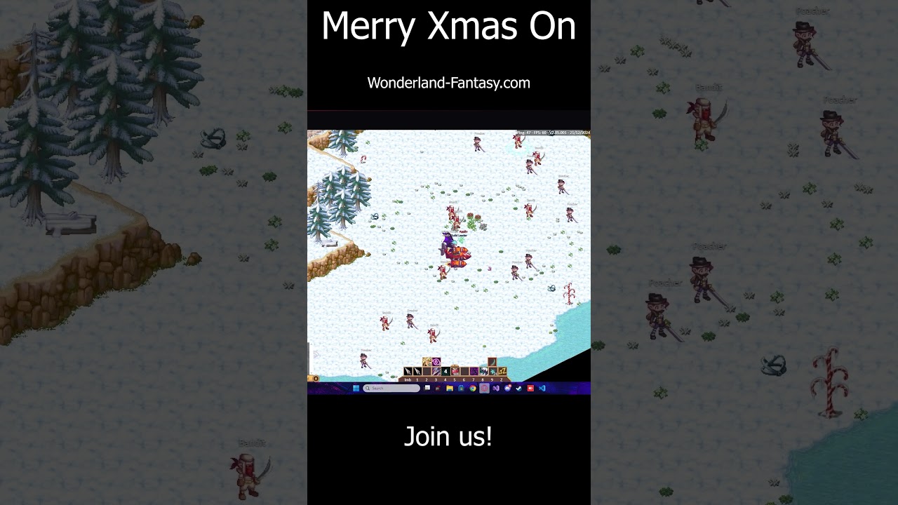 MERRY CHRISTMAS ON WONDERLAND FANTASY #MMORPG #mmorpggame #browsergame #2d #multiplayer #2024