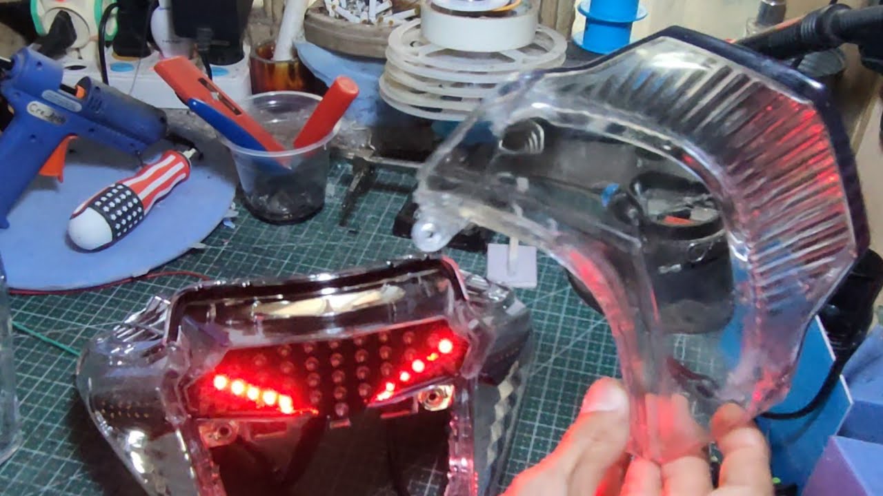 Custom Stoplamp Vario 125 Old Bohlam Jadi Led Running Plus Mika Bening Super Polos