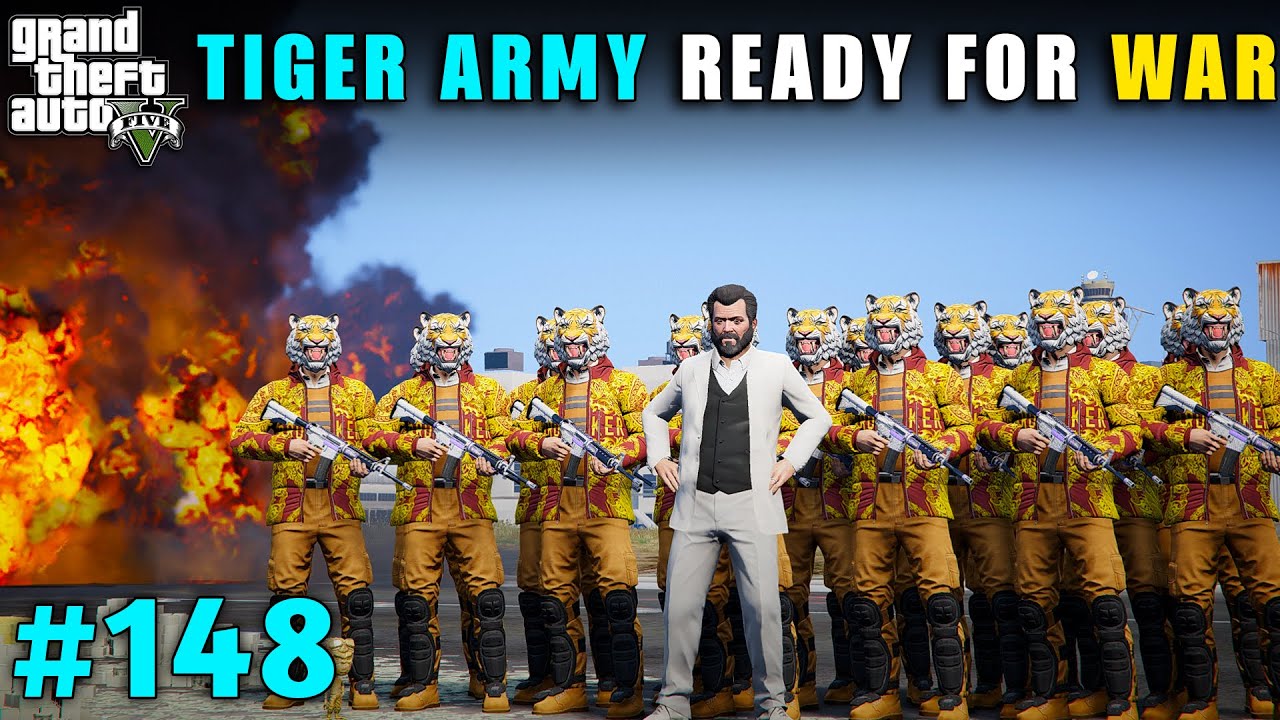 GTA 5 : FINALLY MICHAEL'S TIGER ARMY IS READY FOR WAR #148