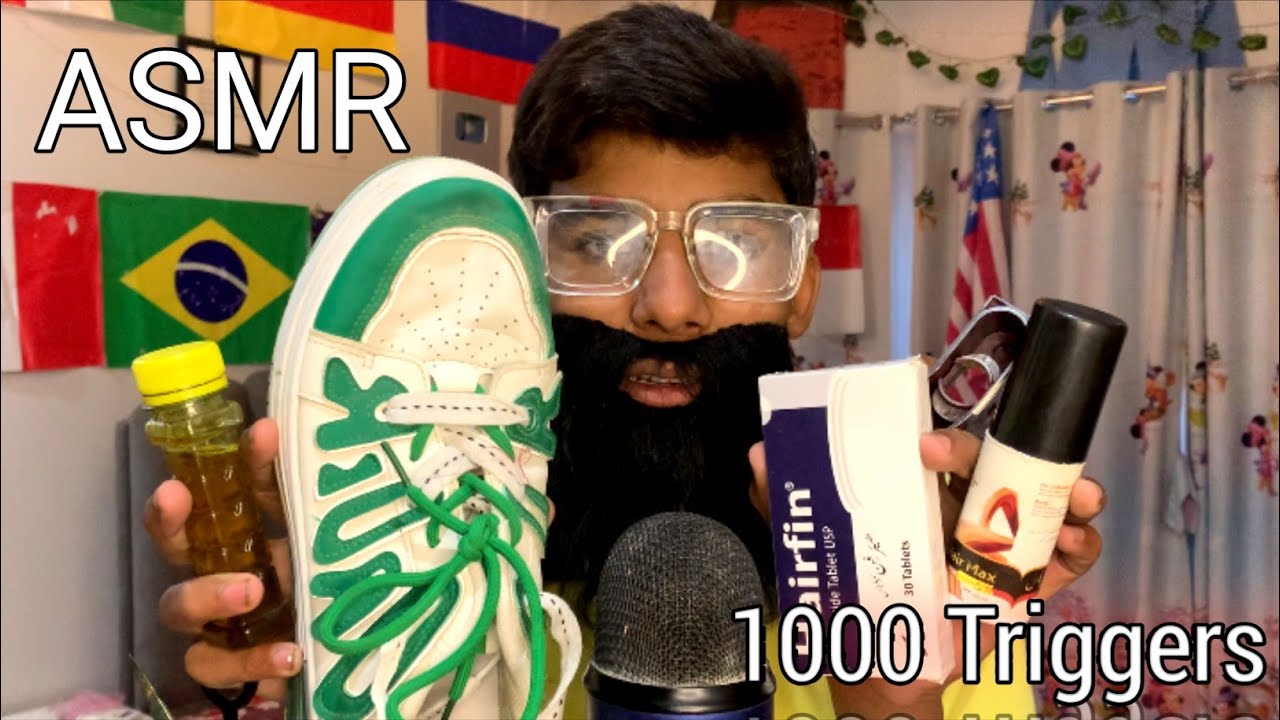 ASMR 1000 Triggers And Mic Scratching |ASMR Saku