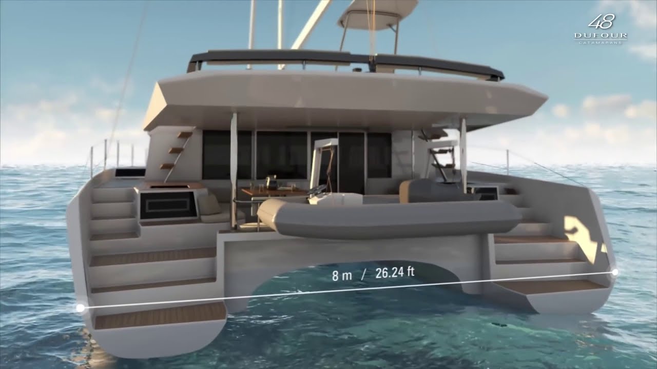 Dufour 48 catamaran video
