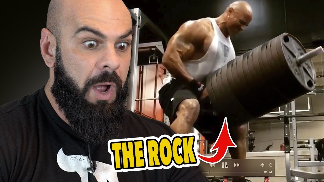 REAGINDO AO TREINO DO THE ROCK