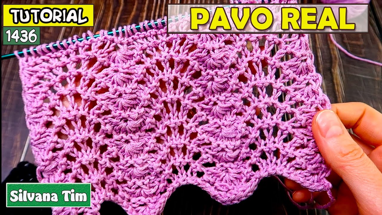 Famoso Punto PAVO REAL Renovado: Tejido a Dos Agujas en su Mejor Versión | ¡No te lo Pierdas!