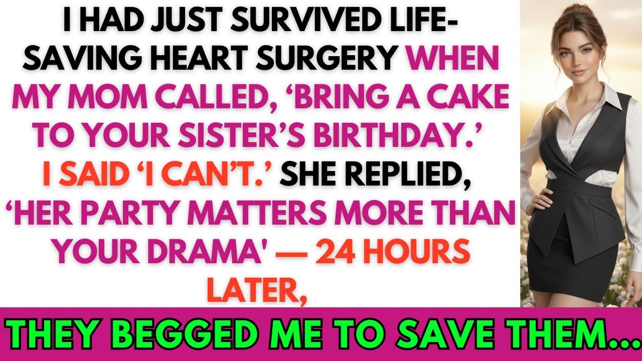 I Had Just Survived A Life-Saving Surgery&mdash;My Mom Called: &lsquo;Bring A Cake For Your Sister&rsquo;s Birthday.&rsquo;