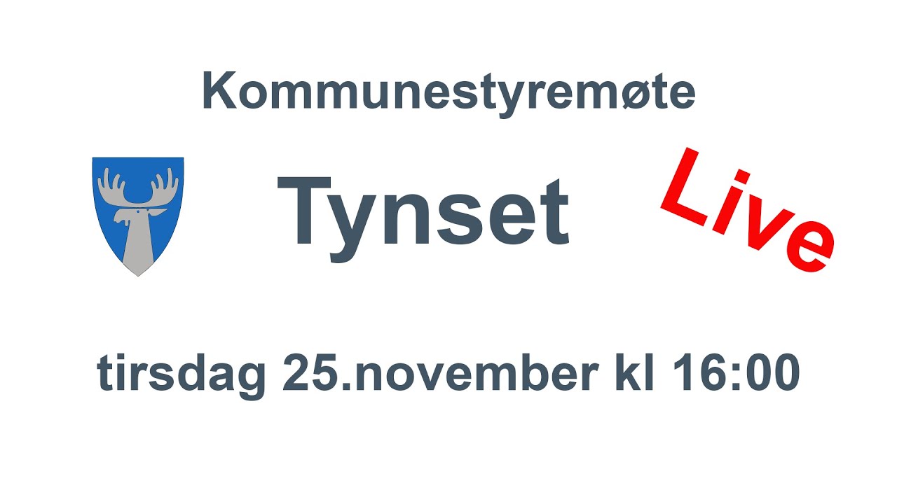 Kommunestyrem&oslash;te Tynset, november 2025