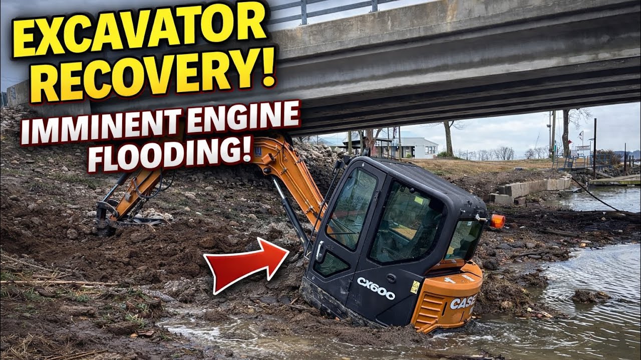 Can We Get It Out Before It’s Too Late? | Excavator Recovery