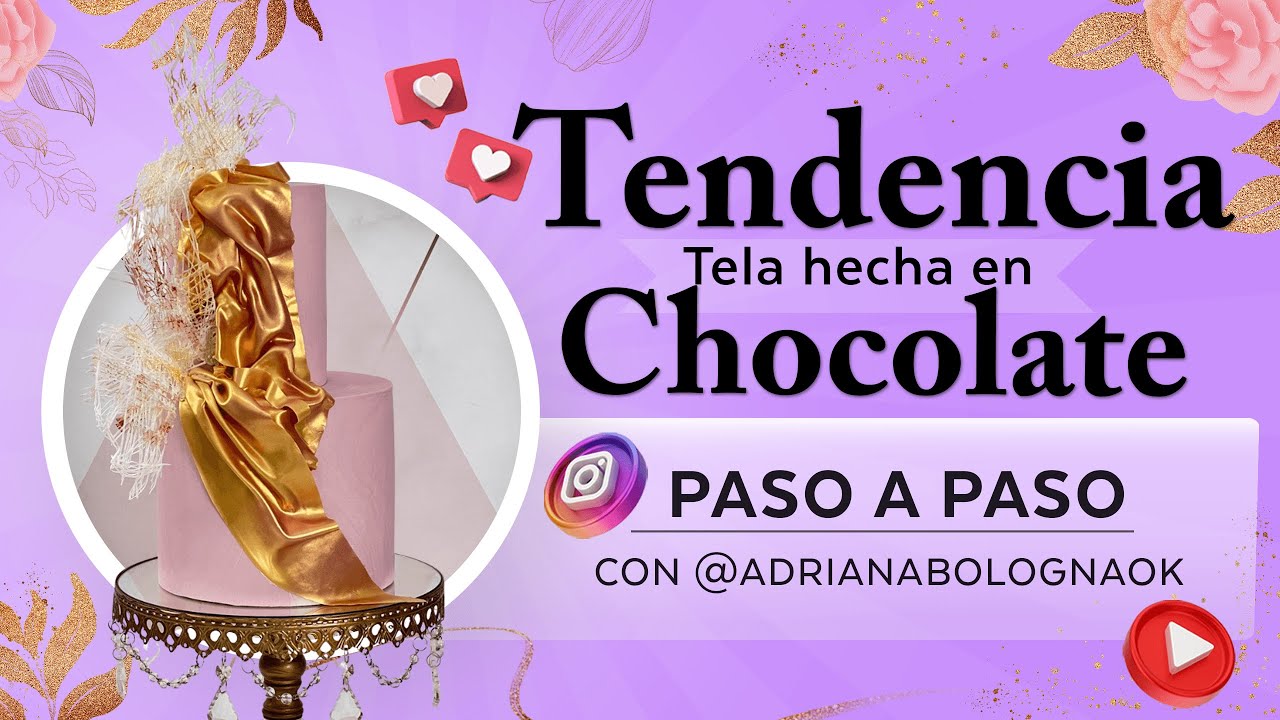 Como hacer tela comestible y flexible de Chocolate - Tendencia INCREÍBLE 😱