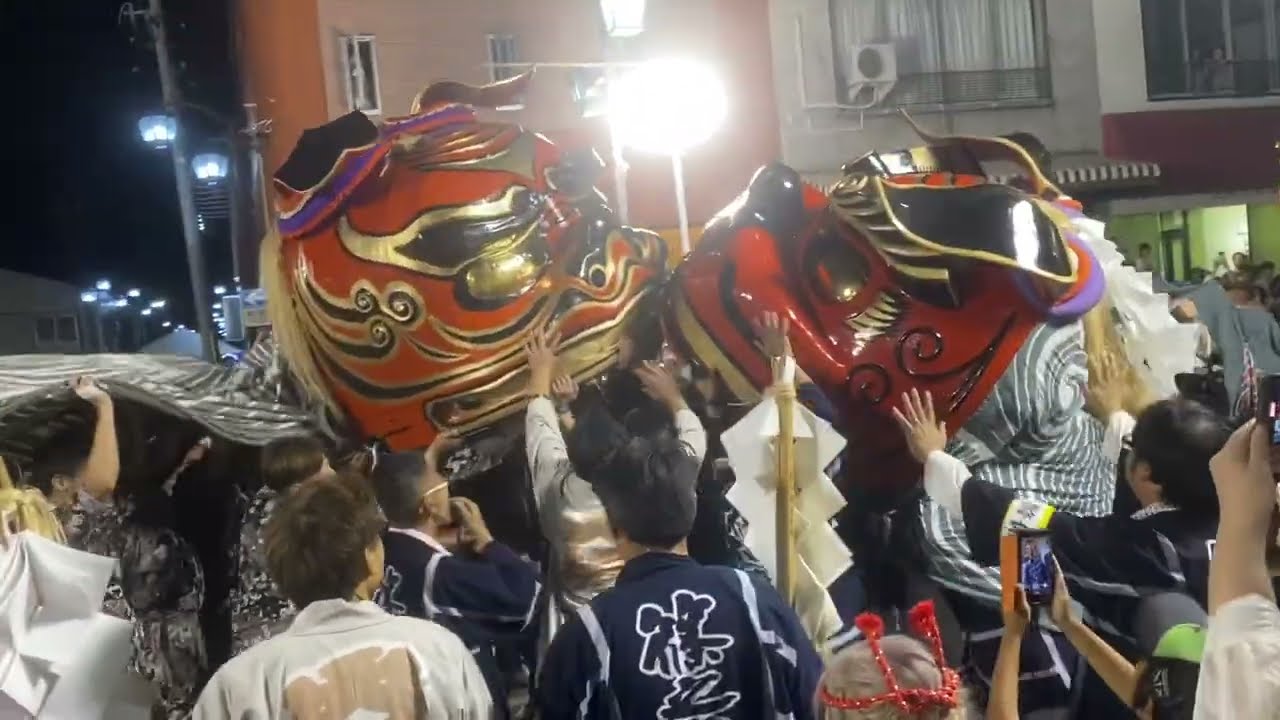 篠ノ井　祇園祭　獅子の共演　令和6(2024)-07-28