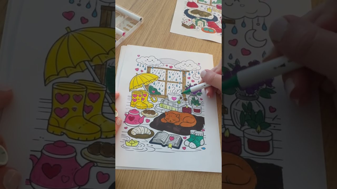 Rainy Day Coloring ☔️ | Cozy & Relaxing